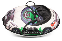 Надувные санки-тюбинг с сиденьем и ремнями Small Rider Snow Cars 3 LX