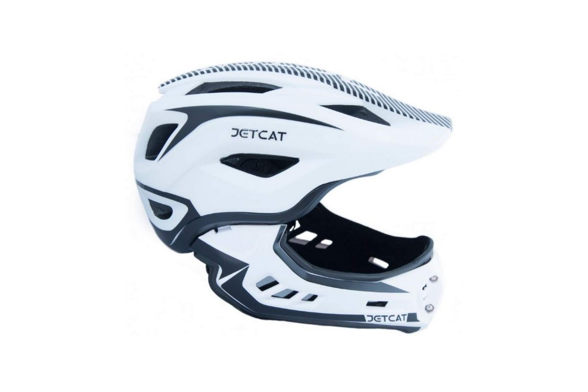 Шлем детский FullFace "JetCat" Raptor (WHITE/BlACK)