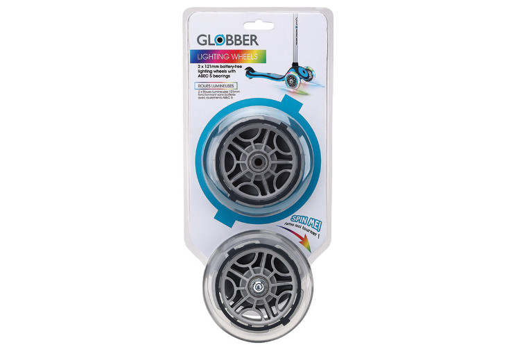 Комплект светящихся колес для самокатов "Globber" 125 mm