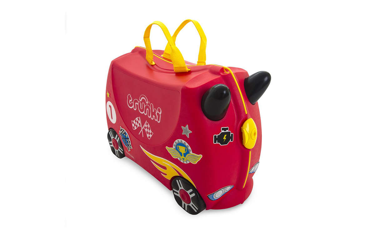 Чемодан на колесиках Гоночная машинка Рокко, Trunki | цена 4 500 руб.,  отзывы | Купить в интернет-магазине Спортакадемия.