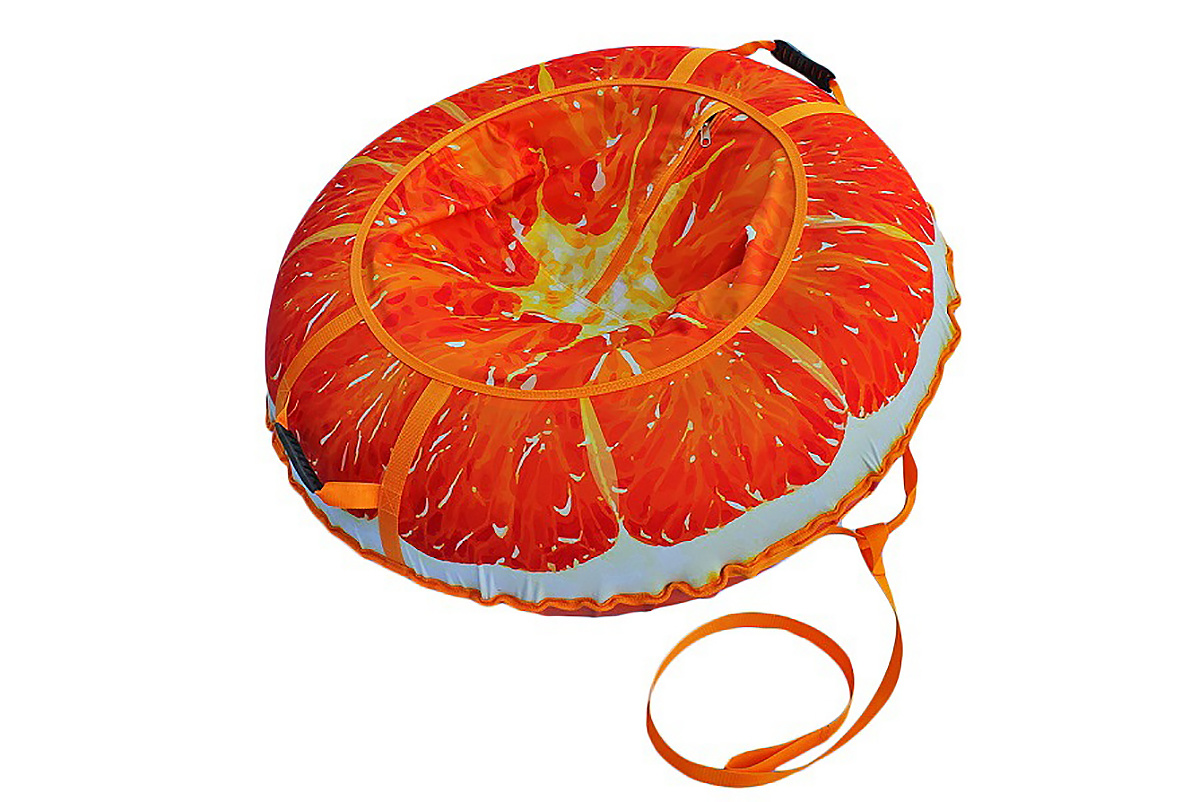 Тюбинг "Сочный апельсин" 110 см