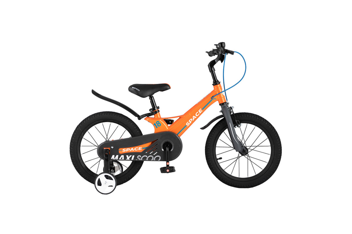 Велосипед "MAXISCOO", Серия "Space" (2021), Стандарт, 18" Оранжевый