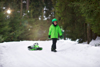 Детские пластиковые санки-снегокат c рулем и тормозом Gismo Riders Stratos